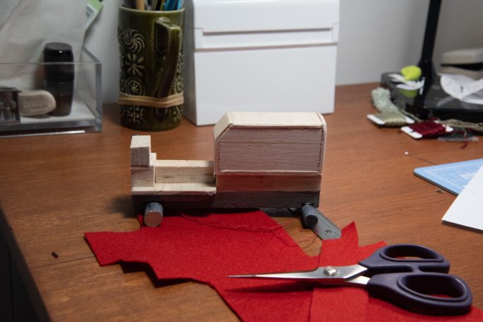 Balsa wood chassis needs covering