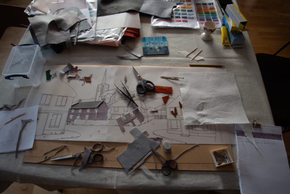 First roof goes on the vicarage