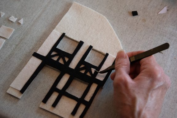 Old Cottage external beams added